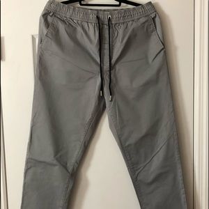 Gray pants w/ elastic waist